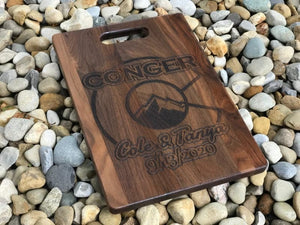 Laser Engraved Walnut Cutting Boards